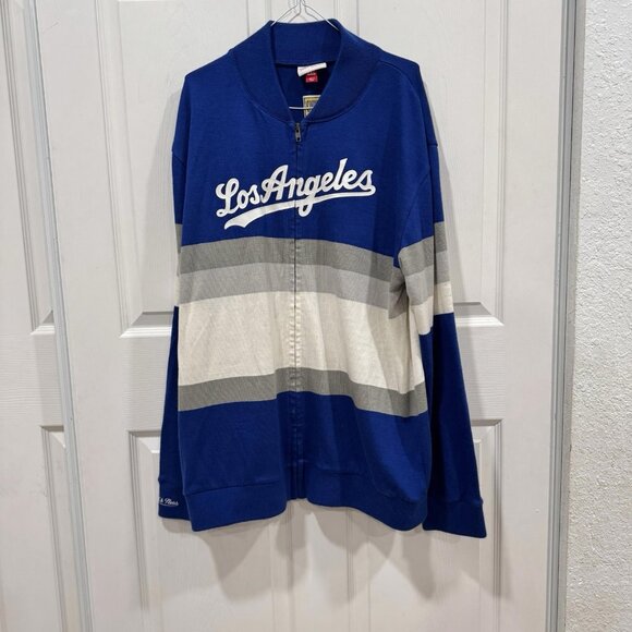 Men’s UO Mitchell & Ness Los Angeles Dodgers Full-Zip Sweater Jacket 2XL - Picture 6 of 15